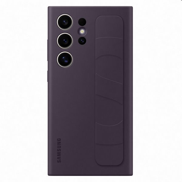Pouzdro Silicone Grip Cover pro Samsung Galaxy S24 Ultra, dark violet