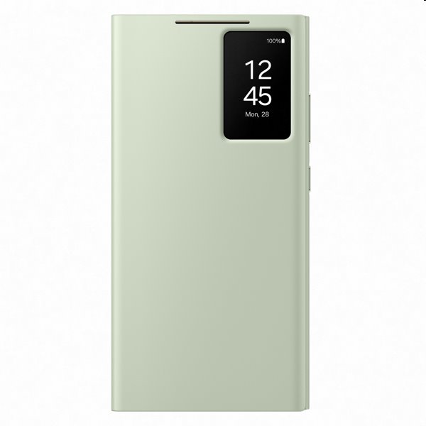 Levně Pouzdro Smart View Wallet pro Samsung Galaxy S24 Ultra, light green