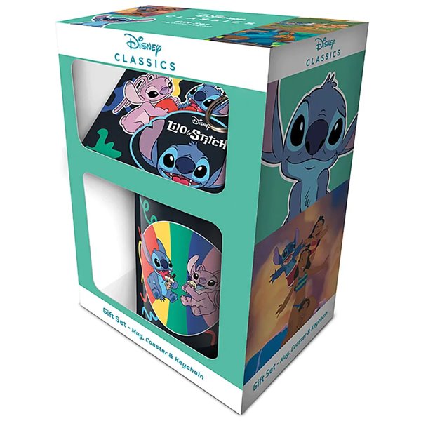 Set Hrnek, Klíčenka, Podšálek Lilo & Stitch (Disney)