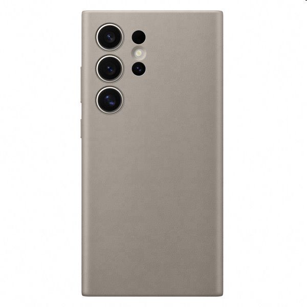 Pouzdro Leather Cover pro Samsung S24 Ultra, taupe