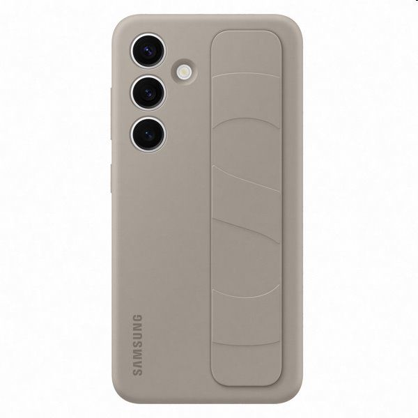 Pouzdro Silicone Grip Cover pro Samsung Galaxy S24, taupe