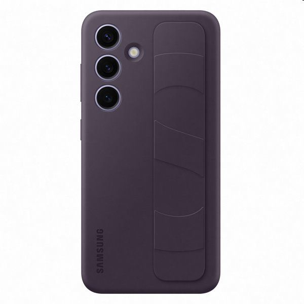 Pouzdro Silicone Grip Cover pro Samsung Galaxy S24, dark violet