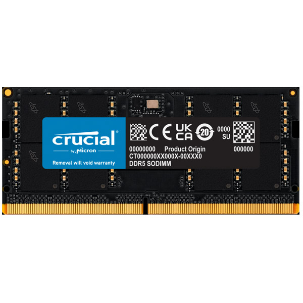 Crucial 32 GB DDR5-5600 UDIMM CL46 (16 Gb)
