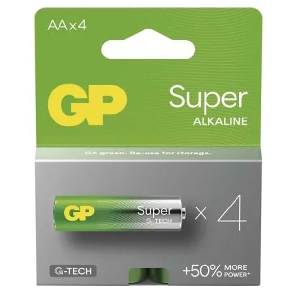 Emos GP Alkalická baterie GP Super LR6 (AA) 4 ks