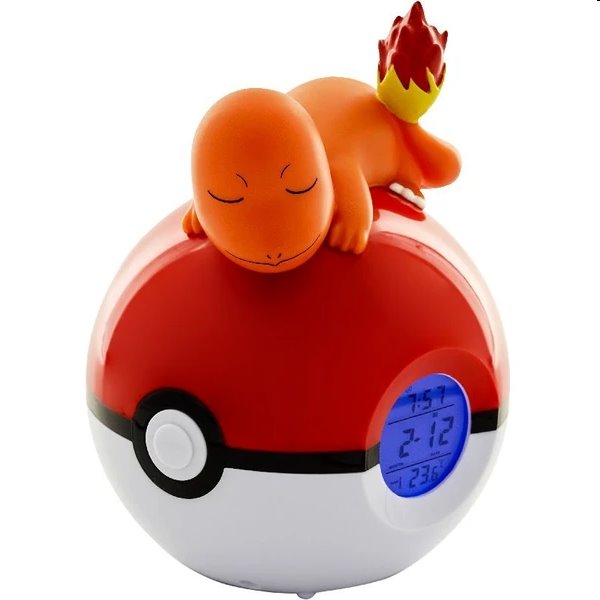 Levně Lampa s Budíkem Charmander Pokebal (Pokémon)