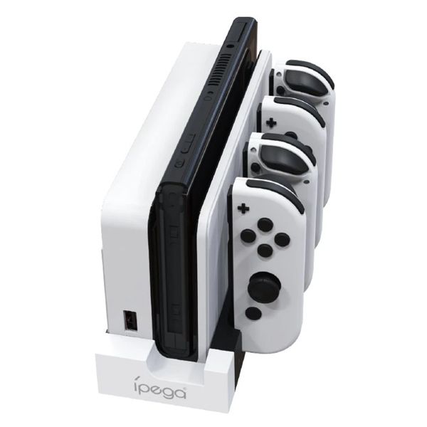 Nabíjecí stanice iPega 9186 pro Nintendo Switch Joy-con, white/black Nabíjecí stanice iPega 9186 pro Nintendo Switch Joy-con, white/black