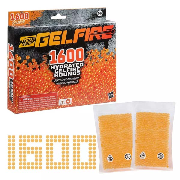 Nerf 1600 Hydrated Gelfire Rounds Nerf 1600 Hydrated Gelfire Rounds