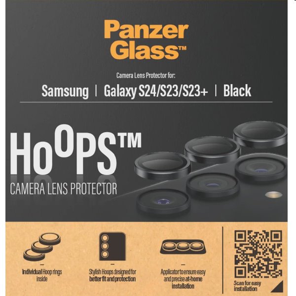 Levně PanzerGlass Ochranný kryt objektivu fotoaparátu Hoops pro Samsung Galaxy S24/S23/S23 Plus