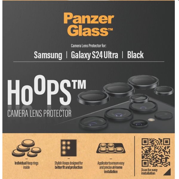 Levně PanzerGlass Ochranný kryt objektivu fotoaparátu Hoops pro Samsung Galaxy S24 Ultra