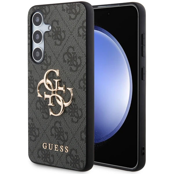 Levně Pouzdro Guess 4G Metal Logo pro Samsung Galaxy S24, šedé