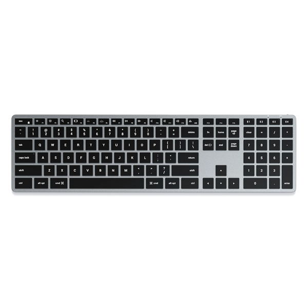 Satechi klávesnice Slim X3 Bluetooth Backlit Keyboard pre Mac, stříbrná