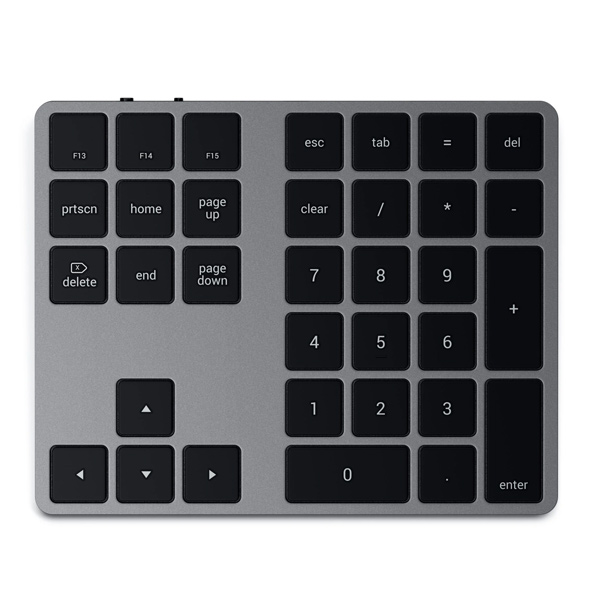 Levně Satechi numerická klávesnice Bluetooth Extended Keypad pre Mac, šedá