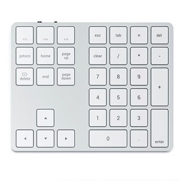 Levně Satechi numerická klávesnice Bluetooth Extended Keypad pre Mac, stříbrná