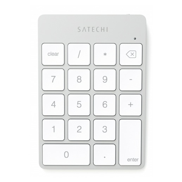 Levně Satechi numerická klávesnice Slim Wireless, silver aluminium