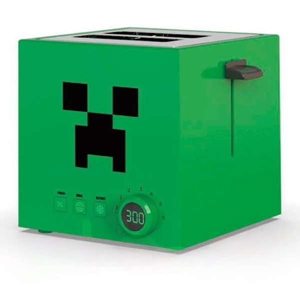 Levně Toustovač Creeper Square (Minecraft)