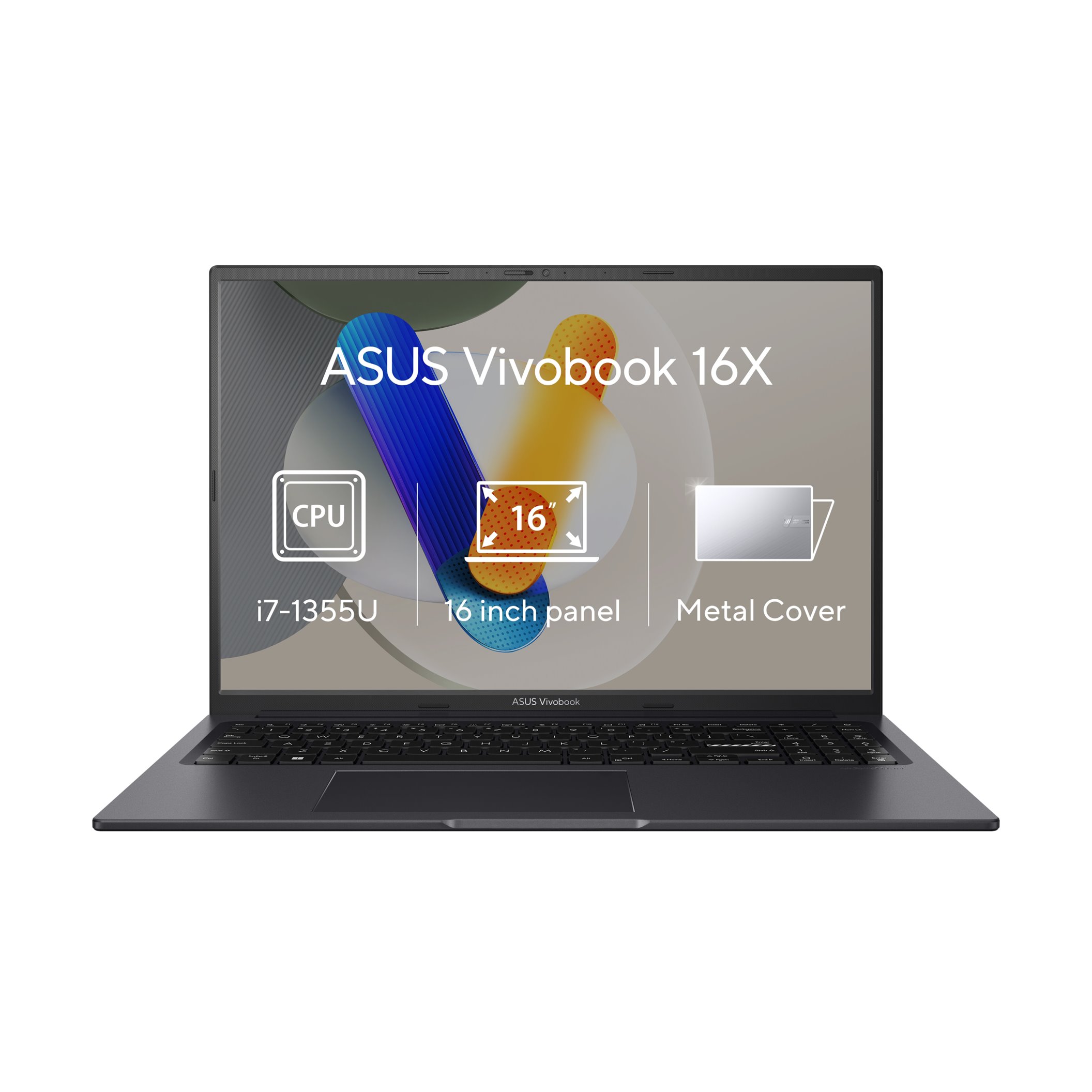 ASUS Vivobook 16X/i7-1355U, 16 GB, 1 TB SSD, 16", UMA, Win11Home, černý