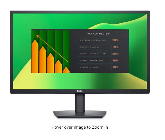 DELL E2423H 24" Monitor FHD VA 16:9, 3000:1, 5 ms, 250cd, DP, VGA, VESA, 3Y NBD