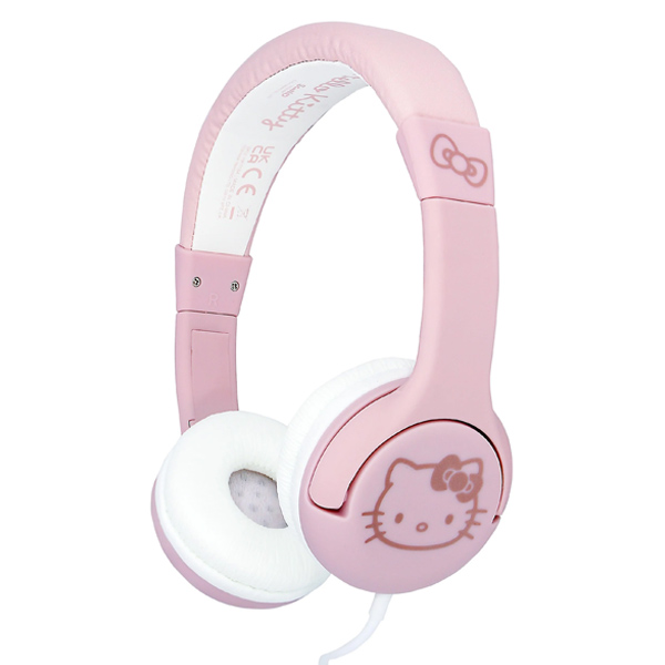 Levně Dětská kabelová sluchátka OTL Technologies Hello Kitty Soft Pink & Rose Gold