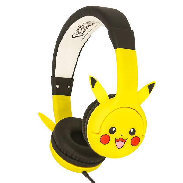 Levně Dětská kabelová sluchátka OTL Technologies Pokemon Pikachu s uškami