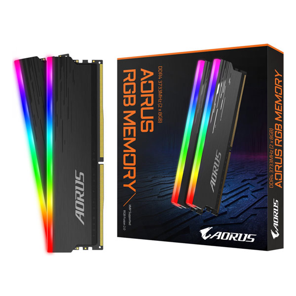 Gigabyte AORUS 16 GB kit DDR4, 3733 MHz, RGB Gigabyte AORUS 16 GB kit DDR4, 3733 MHz, RGB