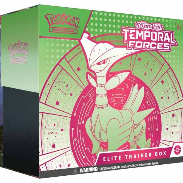 Levně Kartová hra TCG: Scarlet & Violet Temporal Forces Elite Trainer Box Iron Leaves (Pokémon)