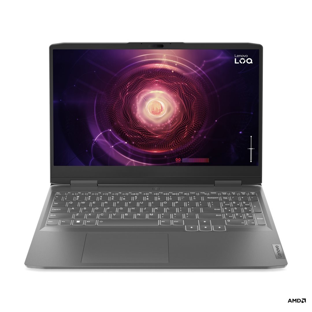 Lenovo LOQ 15APH8 Ryzen7 7840HS, 16 GB, 1 TB-SSD, 15,6" FHD IPS, AG RTX4050-6 GB, DOS, Storm Grey