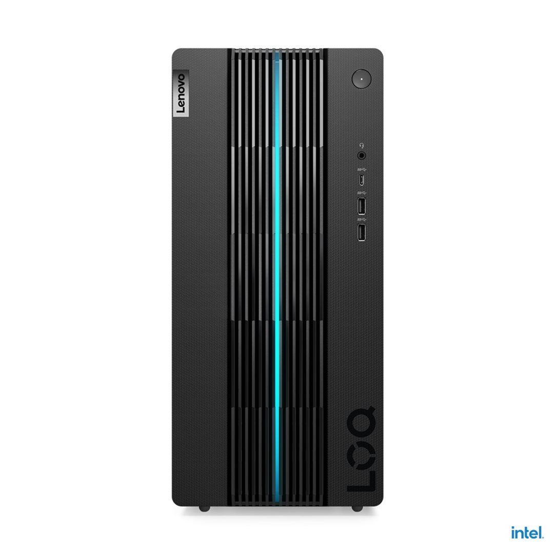 Lenovo LOQ 17IRB8 Tower (17 l), Intel i5-13400F 32 GB, 1 TB-SSD, RTX4060Ti-8 GB, DOS, Raven Black