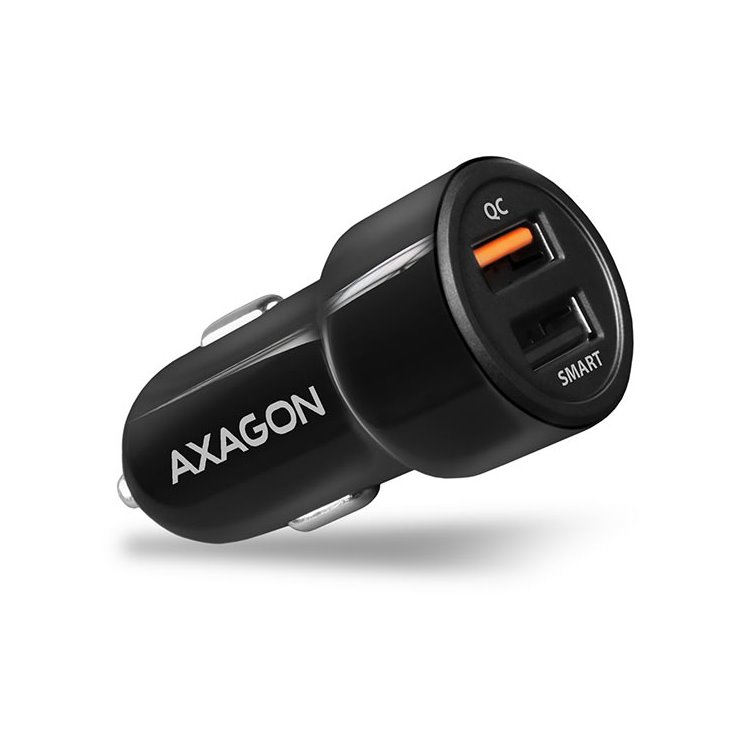 Autonabíjačka AXAGON PWC-QC5 QuickCharge 3.0 - 31W, Black, vystavený, záruka 21 měsíců