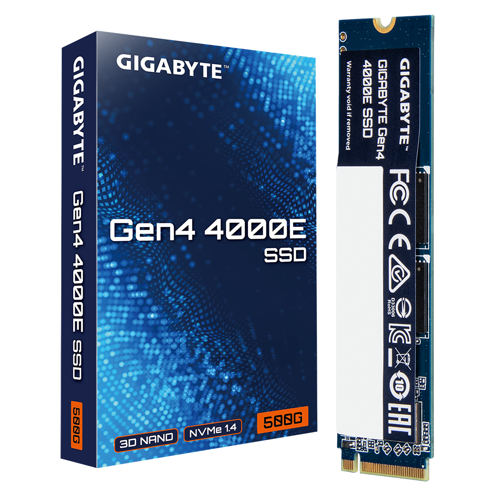 Gigabyte AORUS 4000E SSD 500GB M.2 NVMe Gen4 3600/3000 MBps Gigabyte AORUS 4000E SSD 500GB M.2 NVMe Gen4 3600/3000 MBps