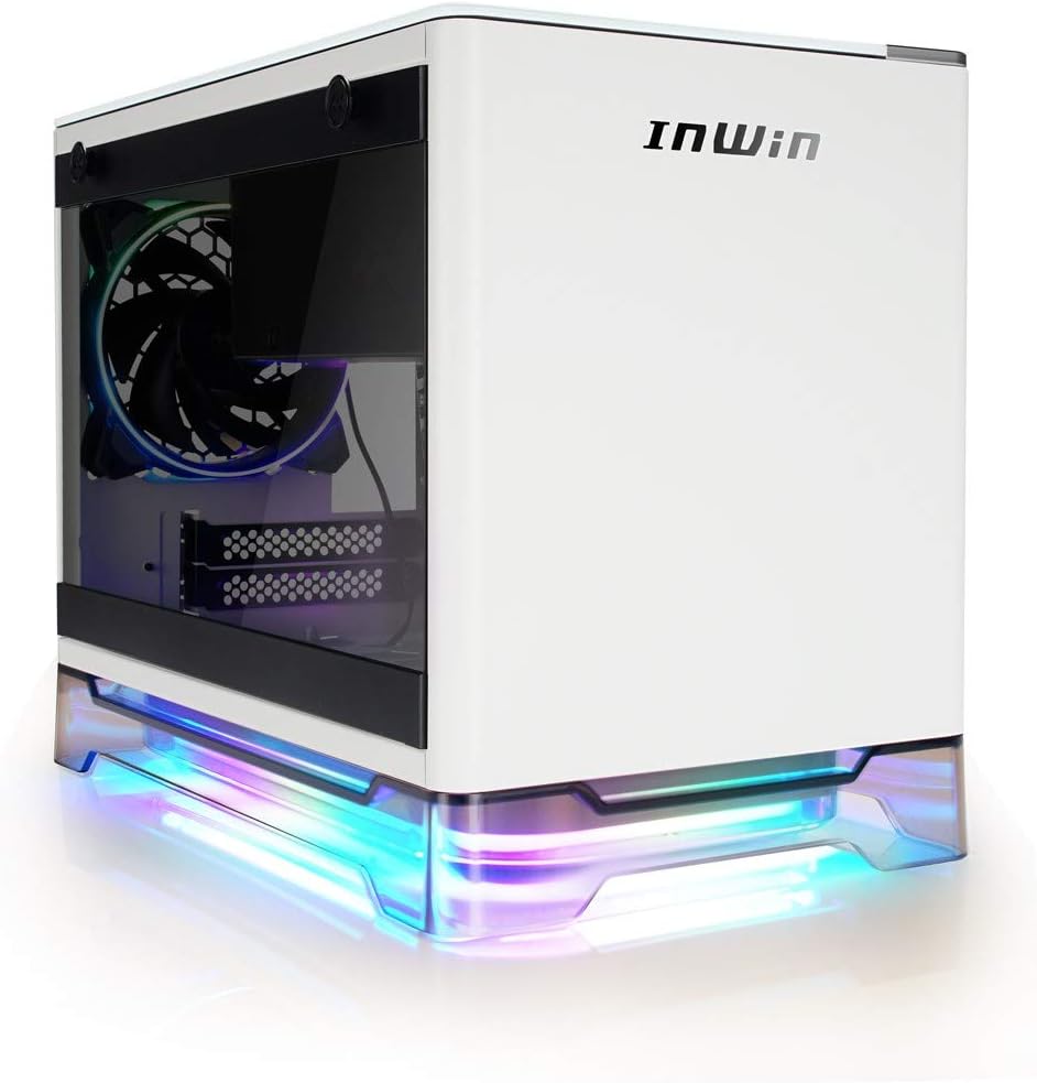 InWin A1 Plus white, PSU 650W GOLD included, Mini ITX, TG, ARGB Fans, Qi 10W Charging InWin A1 Plus white, PSU 650W GOLD included, Mini ITX, TG, ARGB Fans, Qi 10W Charging