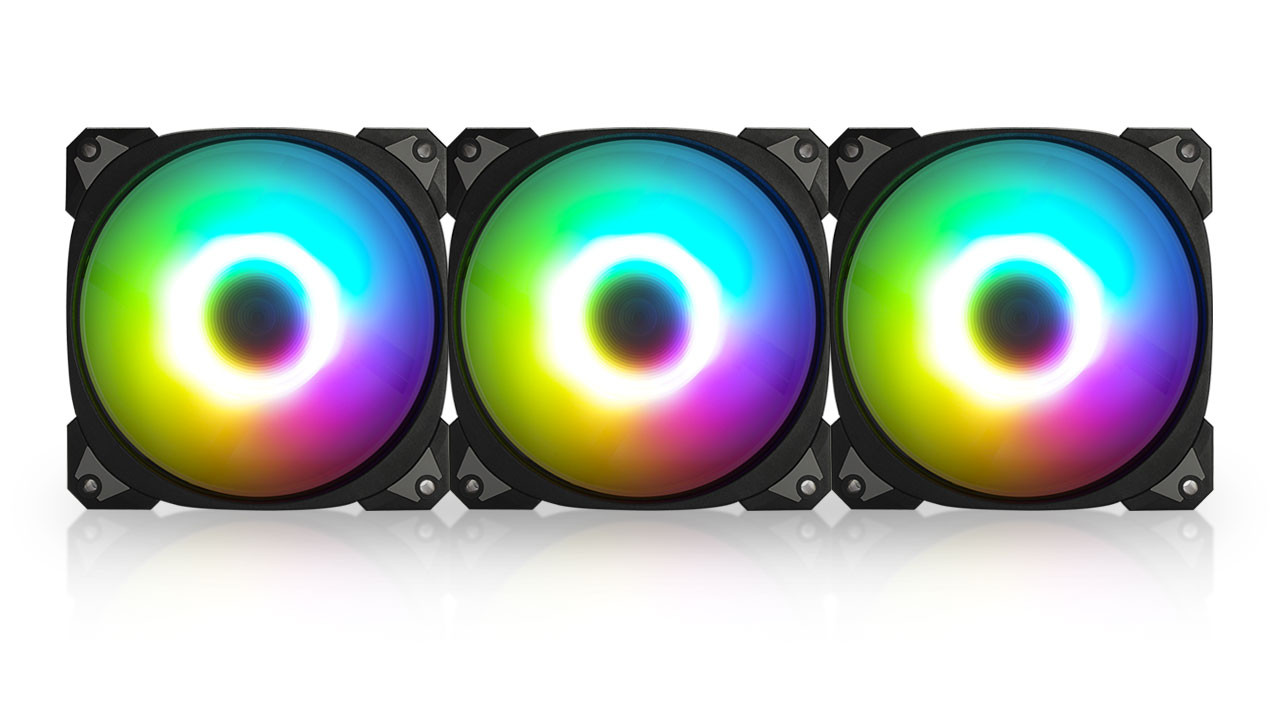 InWin Case fan Neptune AN120, 120mm, ARGB, Black (Triple pack+ Extension cables) InWin Case fan Neptune AN120, 120mm, ARGB, Black (Triple pack+ Extension cables)