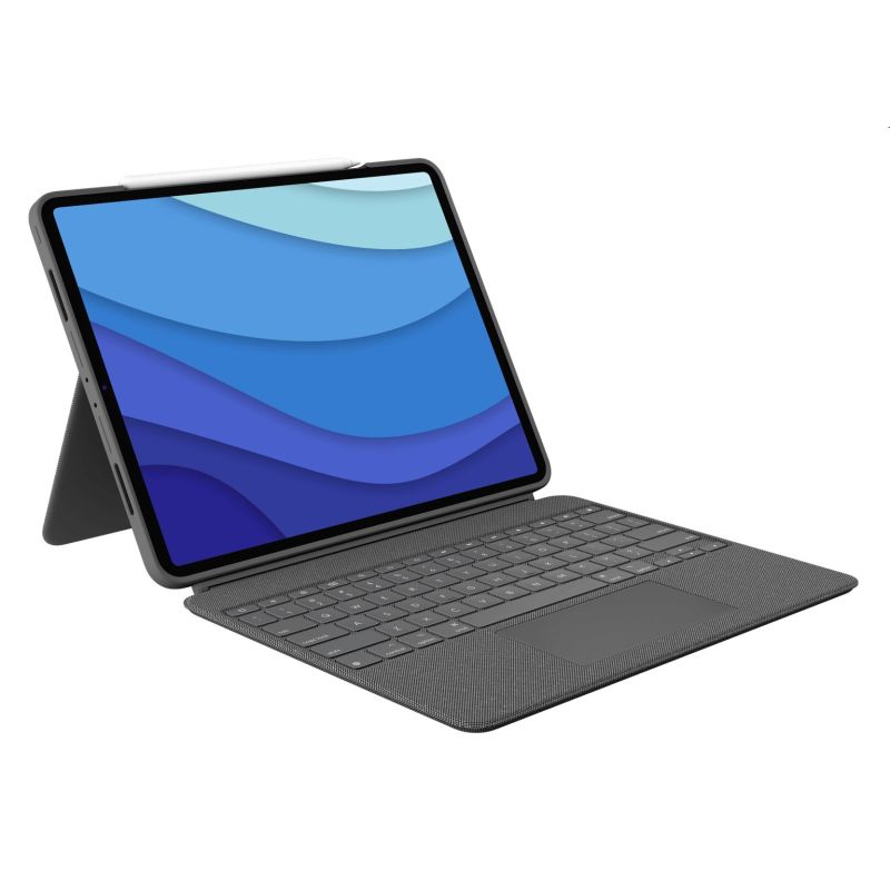 Logitech COMBO TOUCH pre iPad Pro 12.9"  (5. a 6. gen.) - šedá - US
