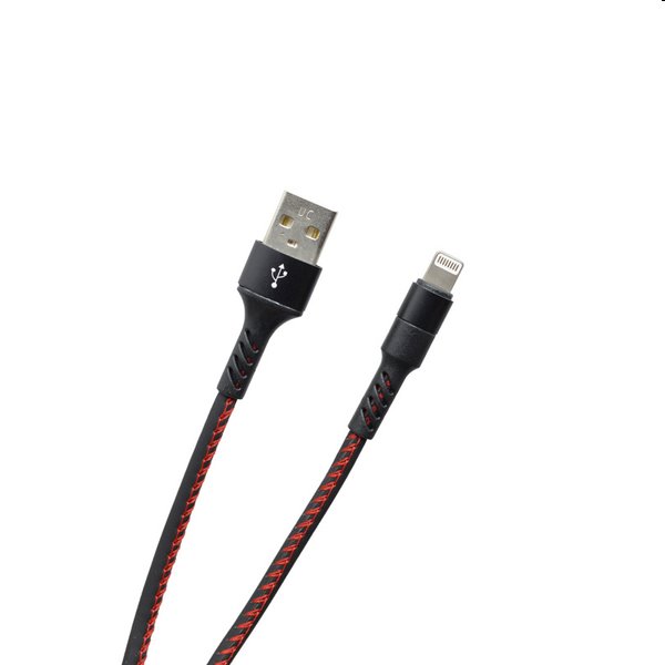 Levně MobilNET Datový a nabíjecí kabel USB/Lightning, 2A, 1m, černý