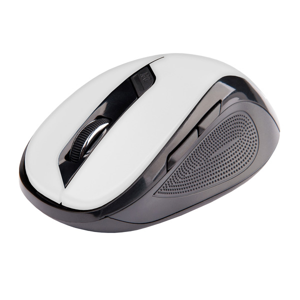 Bezdrátová myš C-Tech WLM-02, USB, 1600 dpi, bílá