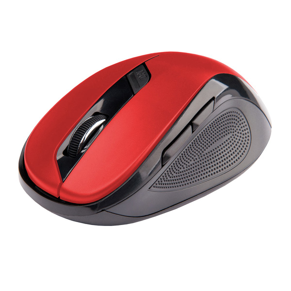 Bezdrátová myš C-Tech WLM-02, USB, 1600 dpi, červená