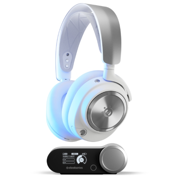 Bezdrátové sluchátka SteelSeries Arctis Nova Pro Wireless P pro Playstation, bílá Bezdrátové sluchátka SteelSeries Arctis Nova Pro Wireless P pro Playstation, bílá