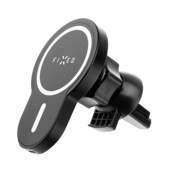 FIXED MagClick Magnetic holder for dashboard, 15 W, black, vystavený, záruka 21 měsíců