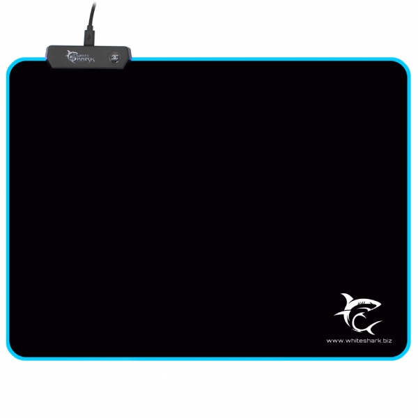 White Shark podložka pod myš LED LUMINOUS L, 350 x 250 mm, černá White Shark podložka pod myš LED LUMINOUS L, 350 x 250 mm, černá