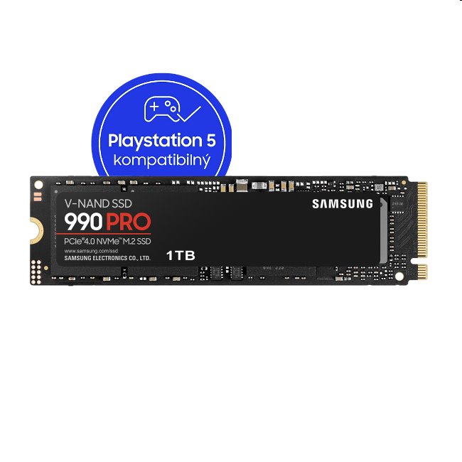 Samsung SSD 990 PRO, 1TB, NVMe M.2, použitý, záruka 12 měsíců