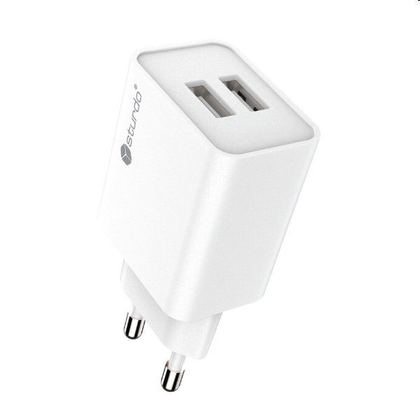 Sturdo Síťová nabíječka 2,1A 2xUSB, bílá