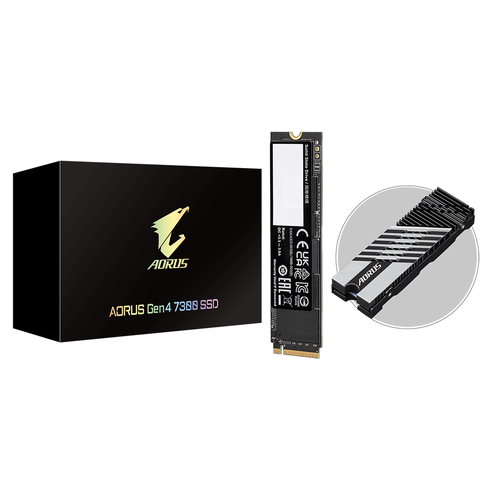Gigabyte AORUS 7300 SSD 1TB M.2 NVMe Gen4 (PS5 Ready) 7300/6000 MBps Gigabyte AORUS 7300 SSD 1TB M.2 NVMe Gen4 (PS5 Ready) 7300/6000 MBps