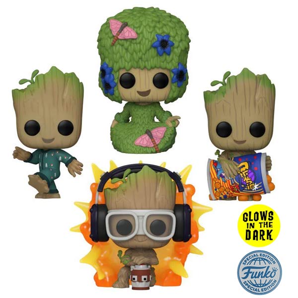 POP! 4 Pack Marvel: I Am Groot - Groot Special Edition (Glows in The Dark) POP! 4 Pack Marvel: I Am Groot - Groot Special Edition (Glows in The Dark)