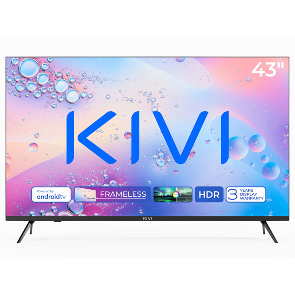 KIVI TV 43U760QB, 43" (108 cm), HD LED TV, AndroidTV, černý KIVI TV 43U760QB, 43" (108 cm), HD LED TV, AndroidTV, černý