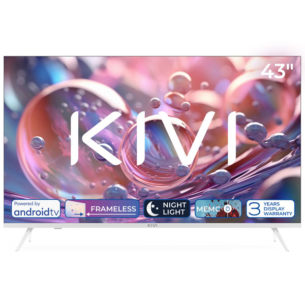 KIVI TV 43U760QW, 43" (108 cm), HD LED TV, AndroidTV, bílý KIVI TV 43U760QW, 43" (108 cm), HD LED TV, AndroidTV, bílý