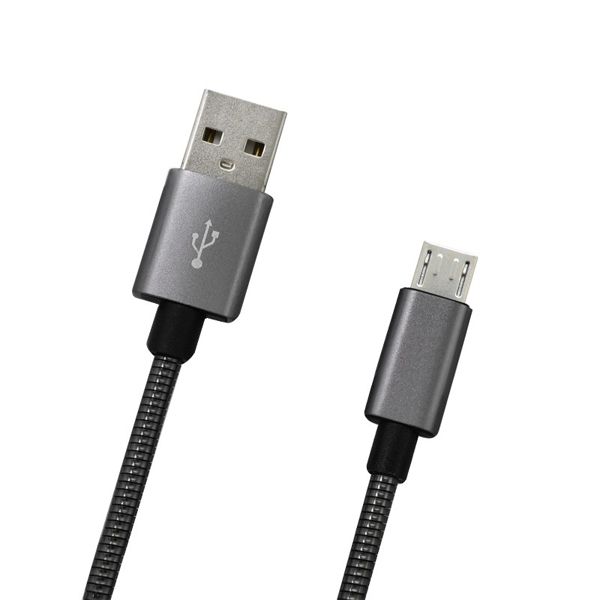MicroUSB data kabel 2A, kov, 1 m MicroUSB data kabel 2A, kov, 1 m