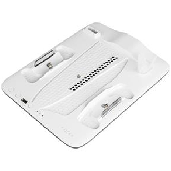 Multifunkční stanice FIXED pro PlayStation 5 (Slim) s větrákmi a nabíjením pro dva ovladače DualSense, černo-bílá Multifunkční stanice FIXED pro PlayStation 5 (Slim) s větrákmi a nabíjením pro dva ovladače DualSense, černo-bílá