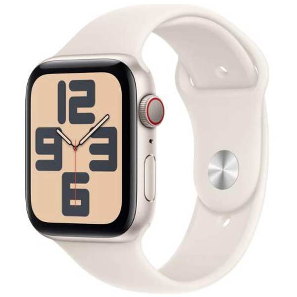 Apple Watch SE GPS + Cellular 40mm Starlight Aluminium Case with Starlight Sport Band - S/M Apple Watch SE GPS + Cellular 40mm Starlight Aluminium Case with Starlight Sport Band - S/M