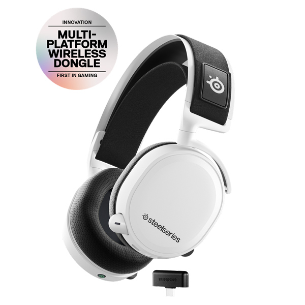 DISPLAY – Steelseries Arctis 7+, white, vystavený, záruka 21 měsíců DISPLAY – Steelseries Arctis 7+, white, vystavený, záruka 21 měsíců