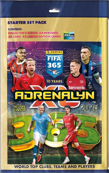 Fotbalové karty Panini FIFA 365 2024/2025 Adrenalyn Karty Starter set Fotbalové karty Panini FIFA 365 2024/2025 Adrenalyn Karty Starter set