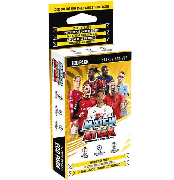 Fotbalové karty Topps Match Attax TCG 2024/25 UCC Eco Pack Fotbalové karty Topps Match Attax TCG 2024/25 UCC Eco Pack